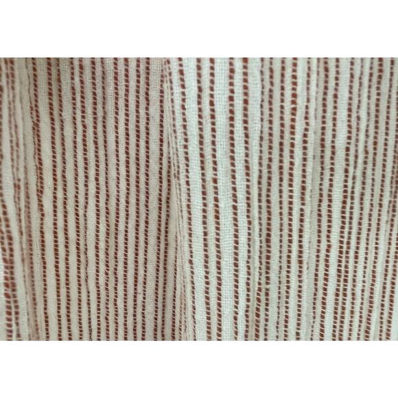 Free People Harem Pants Textured High Waist 0 Summer Beach Crop Nautical Stripes - Picture 10 of 16